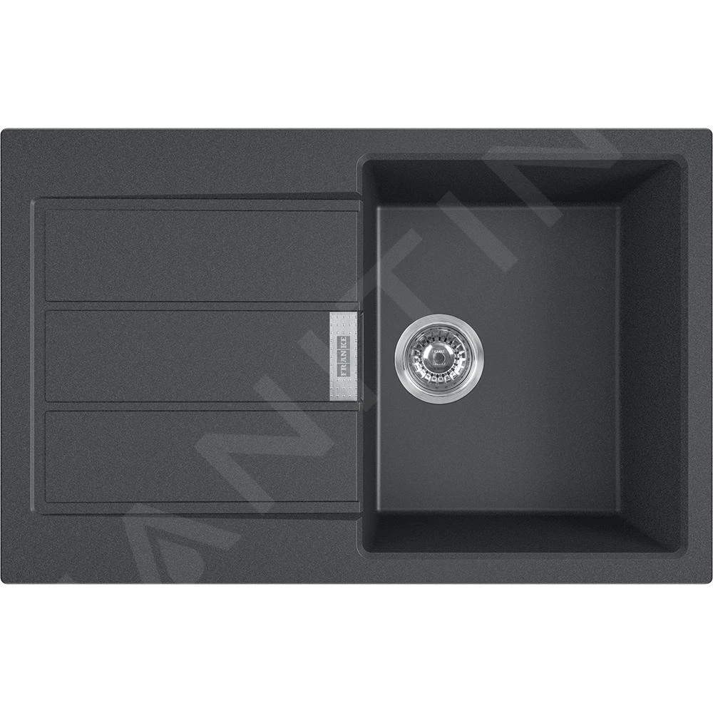 Franke Sets - Set T82, Tectonite Spoelbak S2D 611-78 En Keukenkraan FN 0147.031, Zwart/chroom 143.0618.715 - Afbeelding 3