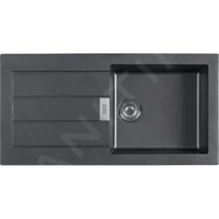 Franke Sirius 2.0 - Tectonite Spoelbak S2D 611-100, 1000x500 Mm, Zwart 143.0613.661