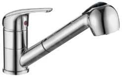 Aqualine 40 - Keukenkraan Met Uittrekbare Vuistdouche, Chroom 52137