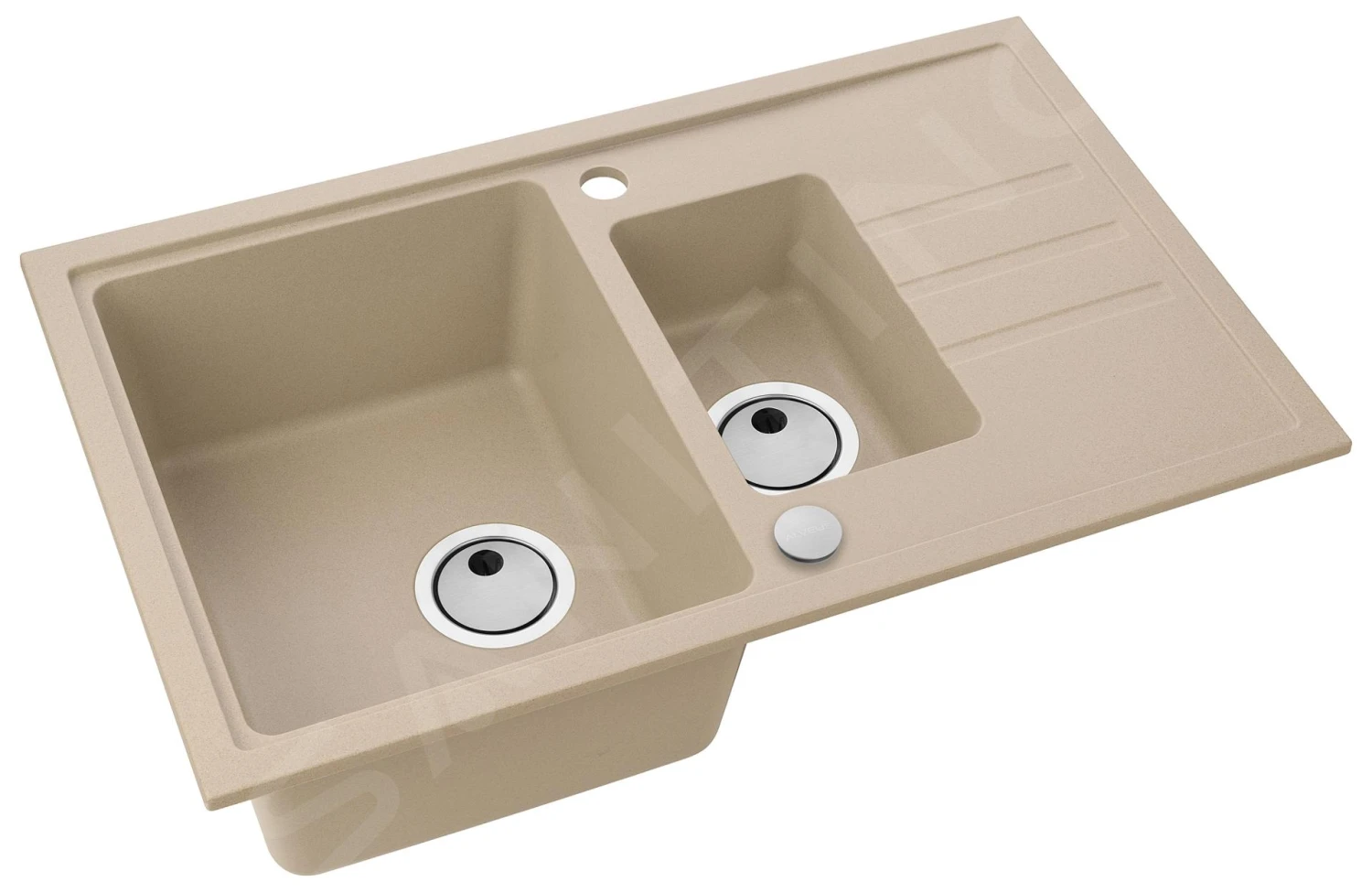 Alveus Intermezzo - Granieten Spoelbak 780x480 Mm, Beige 1117053 - Afbeelding 3