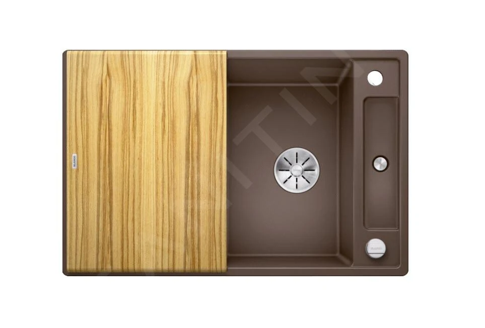 Blanco Axia III 45 - Silgranit Spoelbak, 780x510 Mm, Met Accessoires, InFino, Coffee 523182 - Afbeelding 3