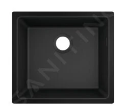 Hansgrohe Spoelbakken - Onderbouwspoelbak Graniet S510-U450, Grafiet Zwart 43431170