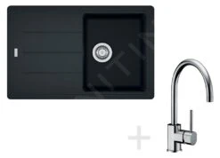 Franke Sets - Spoelbakset G56, BFG 611-78 Graniet Spoelbak, Onyx + Keukenkraan FC 650, Chroom 114.0323.875