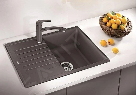 Blanco Zia 45 - Silgranit Spoelbak, 680x500 Mm, Compact, Antraciet 524721 - Afbeelding 3