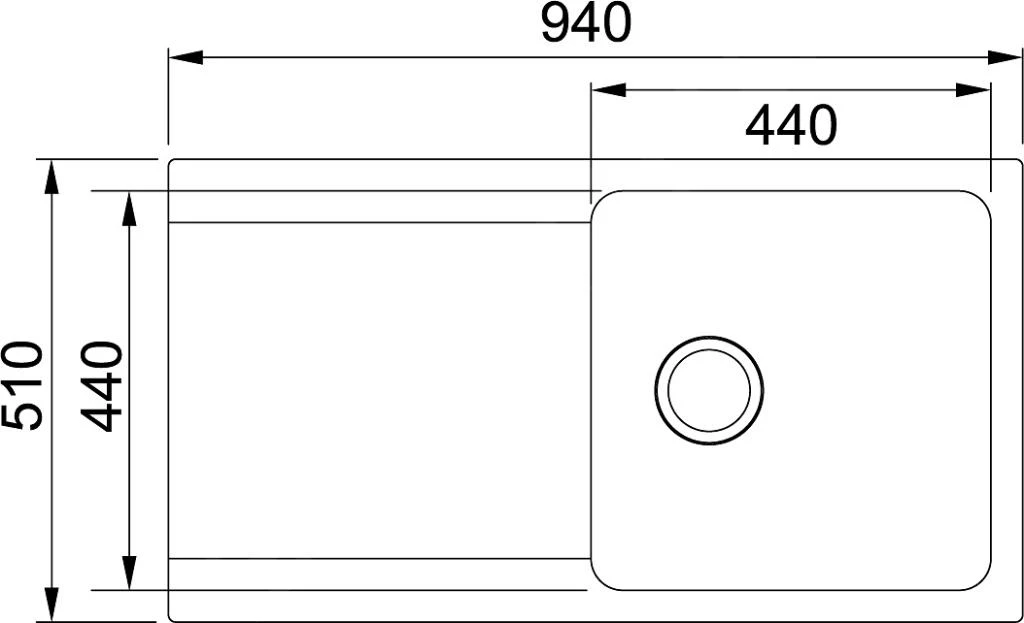 Franke Sets - Set T98, Tectonite Spoelbak OID 611 En Kraan FP 9000.031, Grijs/chroom 143.0675.702 - Afbeelding 2