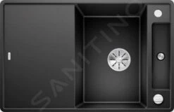 Blanco Axia III 45 - Silgranit Spoelbak, 770x500 Mm, Met Toebehoren, InFino, Zwart 525842