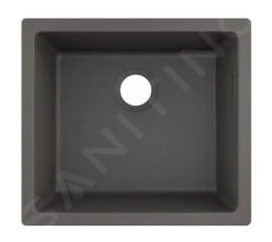 Hansgrohe Spoelbakken - Onderbouwspoelbak Graniet S510-U450, Steengrijs 43431290