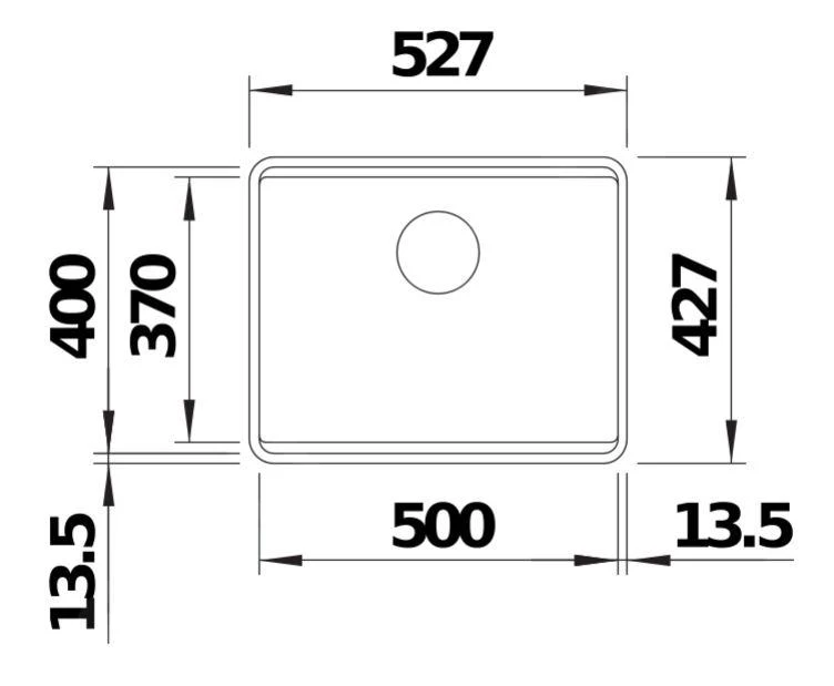 Blanco Etagon 500 - Silgranit Spoelbak, 527x427 Mm, Met Verschuifbare Rails, Zwart 526349 - Afbeelding 2