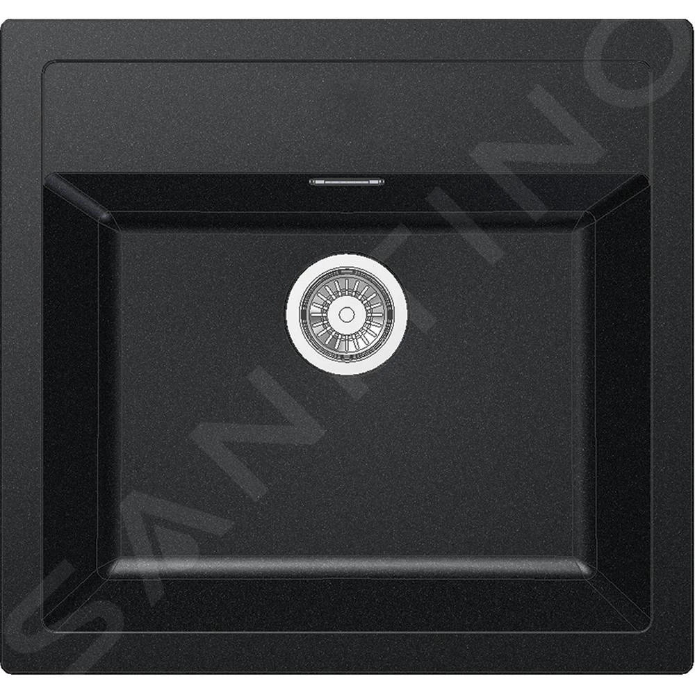 Franke Sets - Spoelbakset T13, Tectonite Spoelbak SID 610, Zwart + Keukenkraan Samoa, Chroom 114.0283.125 - Afbeelding 4