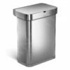 Simplehuman Afvalemmers - Afvalemmer Met Spraak- En Bewegingssensor, 58 L, Gebrosteld Rvs ST2031