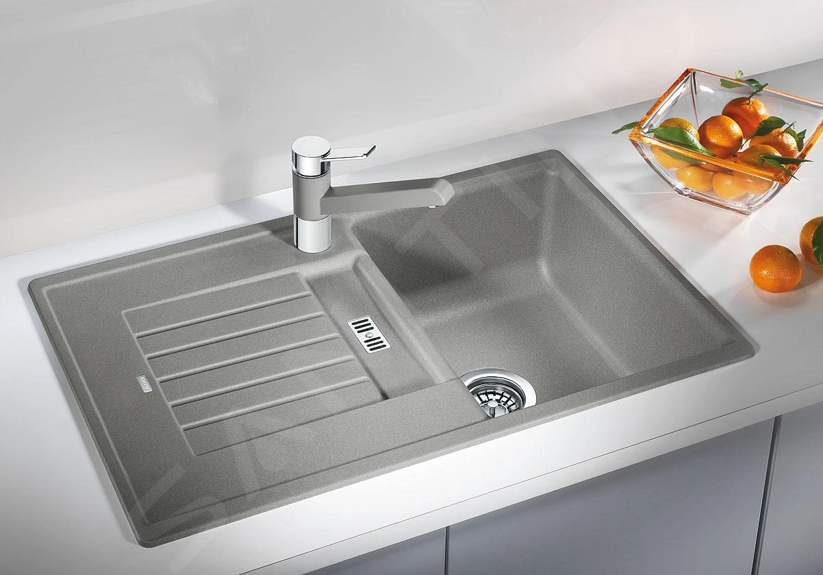 Blanco Zia 45 - Silgranit Spoelbak, 780x500 Mm, Zwart 526013 - Afbeelding 3