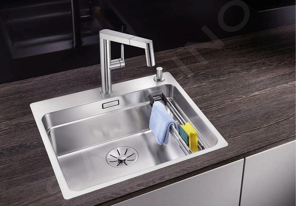 Blanco Etagon 500 - Spoelbak, 540x500 Mm, Met Verschillende Niveaus, InFino, Rvs 521748 - Afbeelding 5