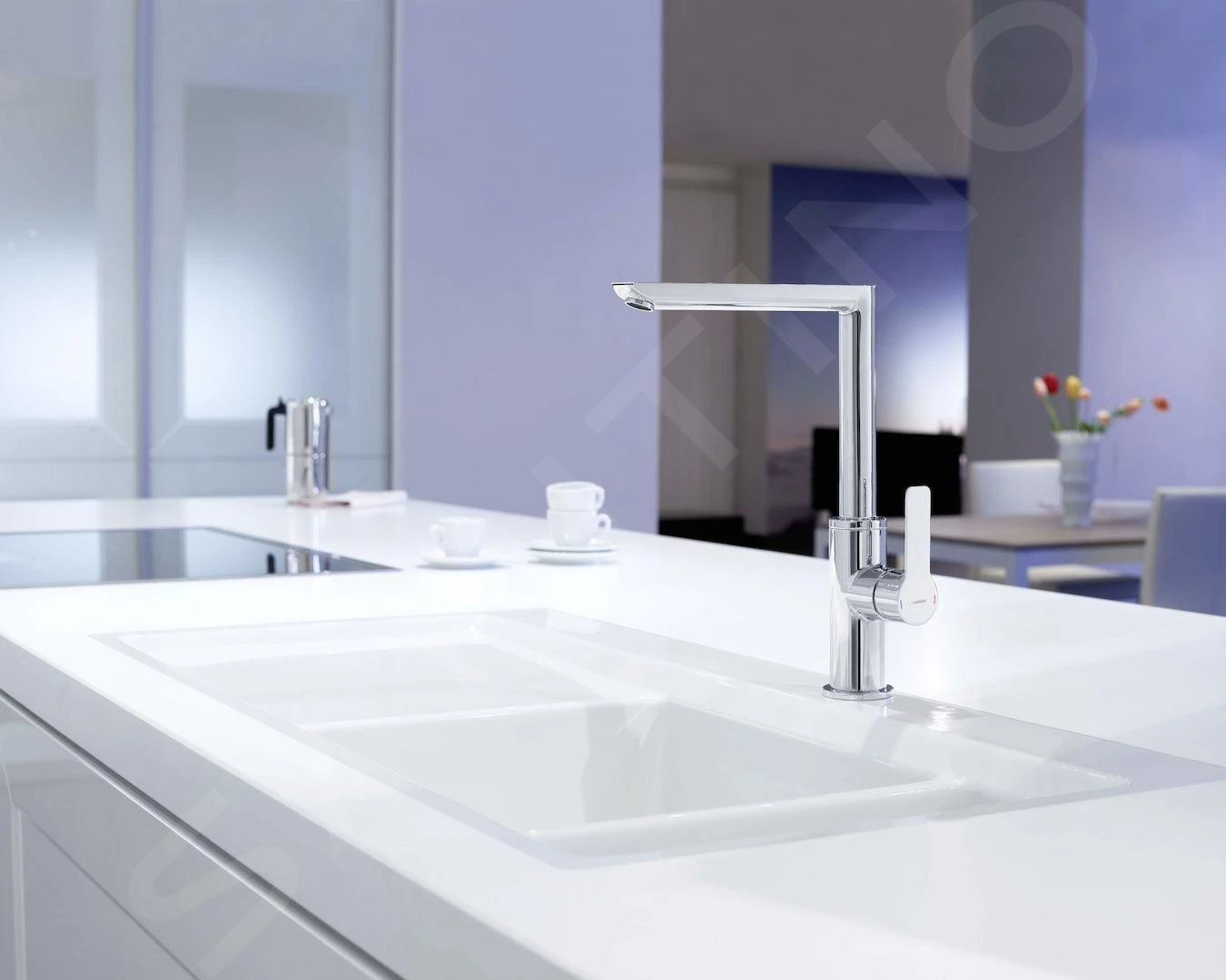 Hansa Ligna - Keukenkraan, Chroom 55282203 - Afbeelding 4