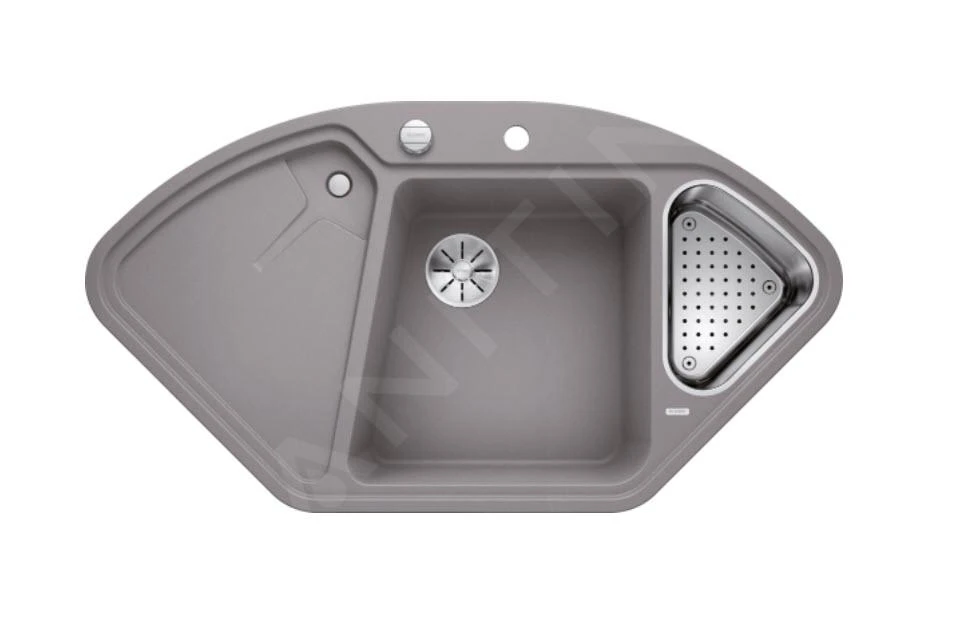 Blanco Delta II - Silgranit Spoelbak, 1057x575 Mm, Met Accessoires, InFino, Aluminium 523658