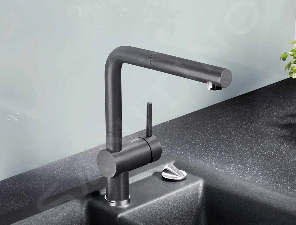 Blanco Linus S - Keukenkraan Met Uittrekbare Sproeikop, Antraciet 516688 - Afbeelding 3