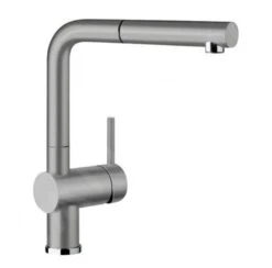 Blanco Linus S - Keukenkraan Met Uittrekbare Sproeikop, Aluminium 516689