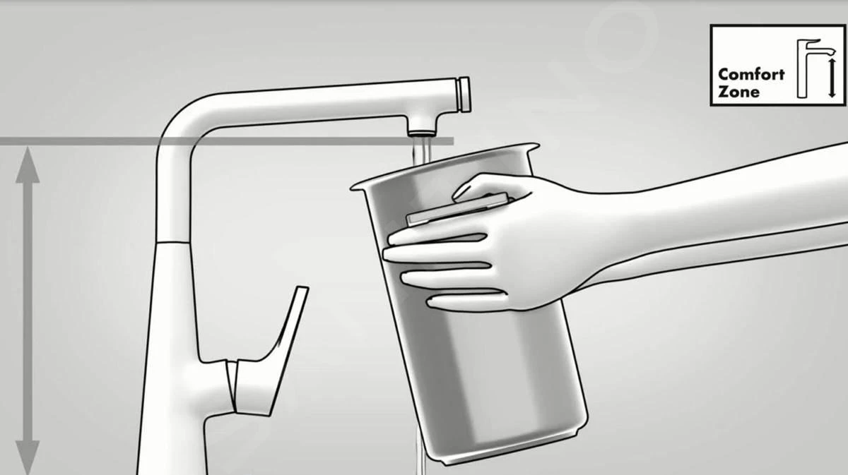 Hansgrohe Talis M52 - Keukenkraan Met Uittrekbare Sproeikop, Chroom 32841000 - Afbeelding 6