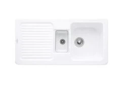 Villeroy & Boch Condor - Keramische Spoelbak 1000x510 Mm Incl. Afvoergarnituur, CeramicPlus, Alpine Wit 675901R1