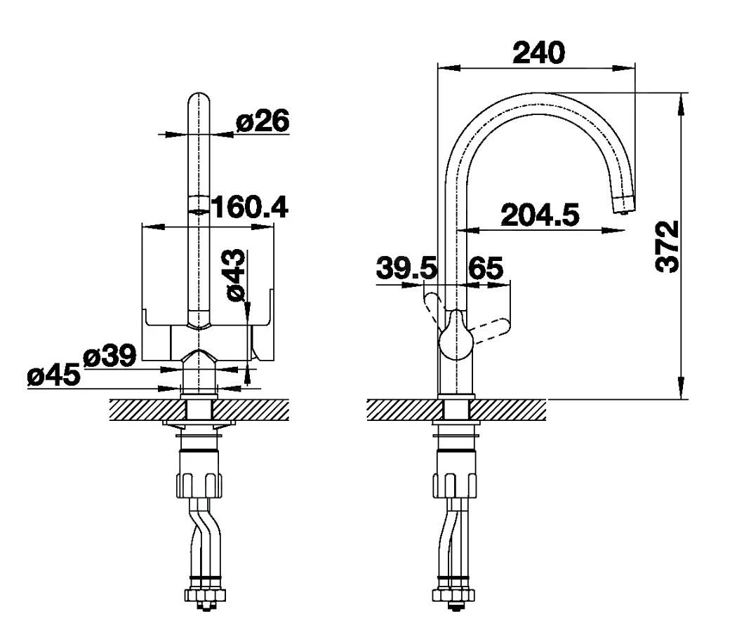 Blanco Trima - Keukenkraan Met Filterfunctie, Satijn Goud 526695 - Afbeelding 2