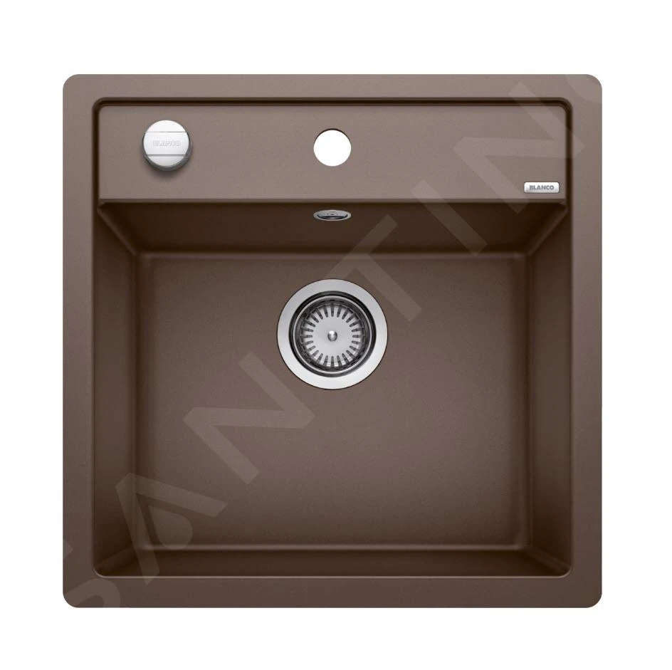 Blanco Dalago 5 - Silgranit Spoelbak, 505x500 Mm, Met Afvoerregeling, Coffee 518536