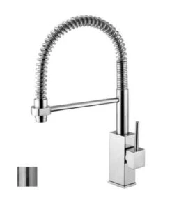 Paffoni Level - Keukenkraan Met Flexibele Uitloop, Rvs LEA176ST