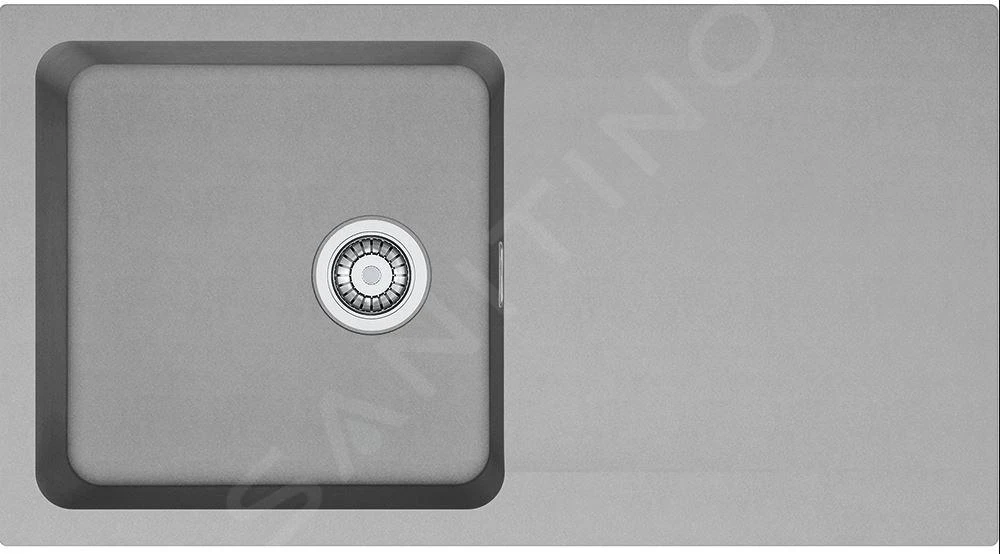 Franke Sets - Set T98, Tectonite Spoelbak OID 611 En Kraan FP 9000.031, Grijs/chroom 143.0675.702 - Afbeelding 4