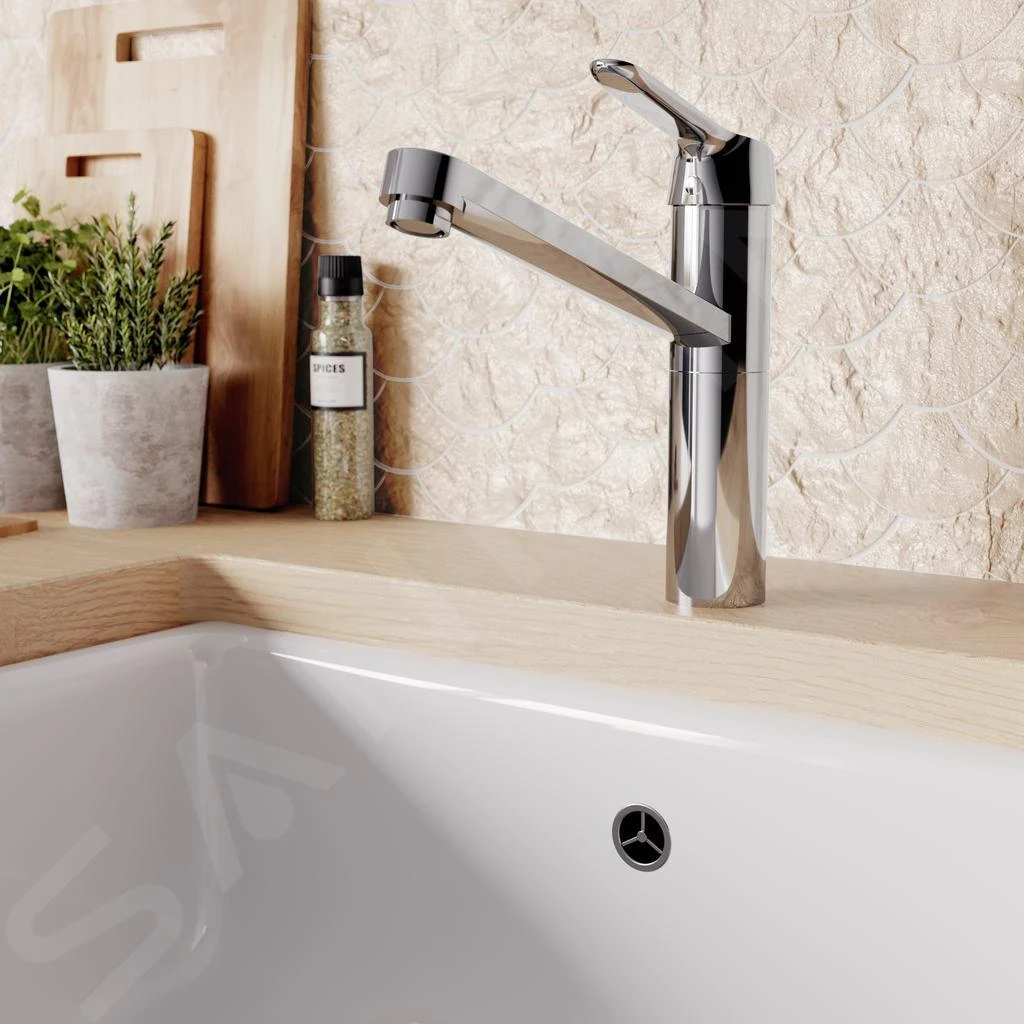 Ideal Standard CeraFlex - Keukenkraan Met Hoge Uitloop, BlueStart, Chroom BC135AA - Afbeelding 6