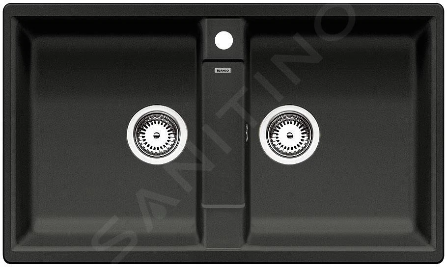 Blanco Zia 9 - Silgranit Spoelbak, 860x500 Mm, Zwart 526029