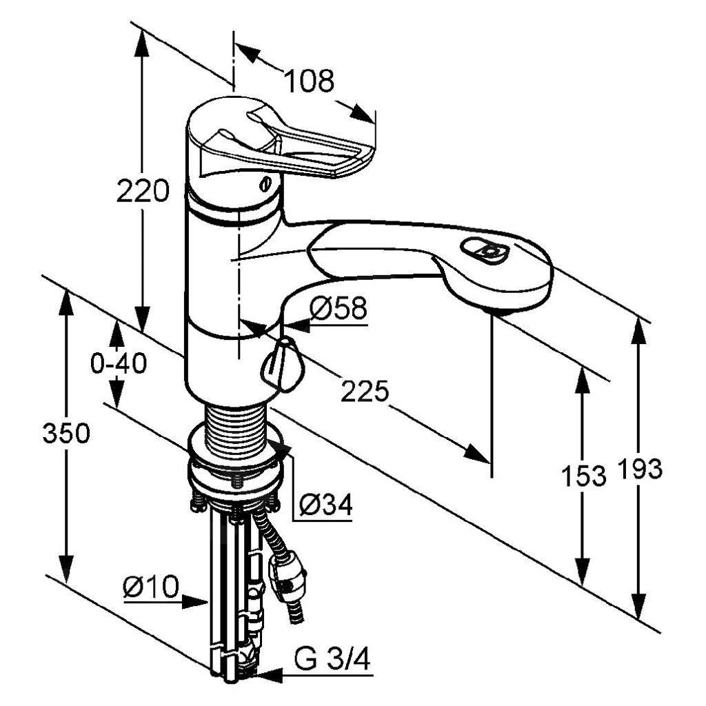 Kludi Mx - Eengreeps Keukenkraan Met Uittrekbare Vaatdouche, Aansluiting Voor Was-/vaatwasmachine, Wit/chroom 399459262 - Afbeelding 2