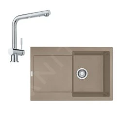 Franke Sets - Keukenset G39, Fragraniet Spoelbak MRG 611 En Keukenkraan Samoa, Kasjmier/chroom 114.0510.267