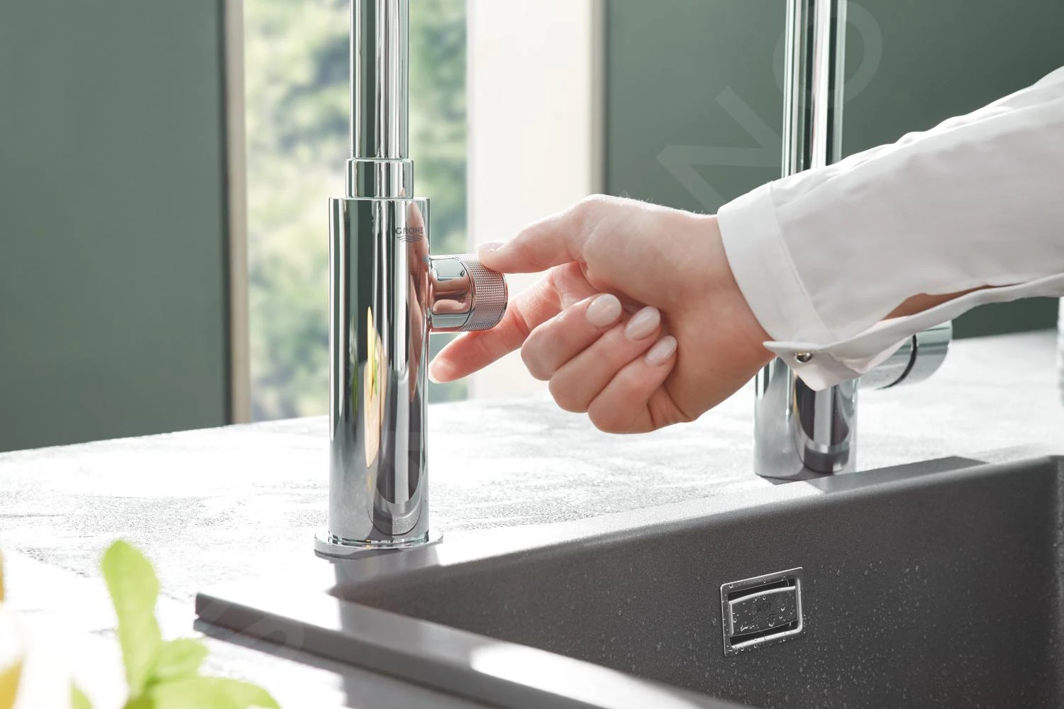 Grohe Concetto - Keukenkraan Met Uittrekbare Handdouche, Chroom 31483002 - Afbeelding 4