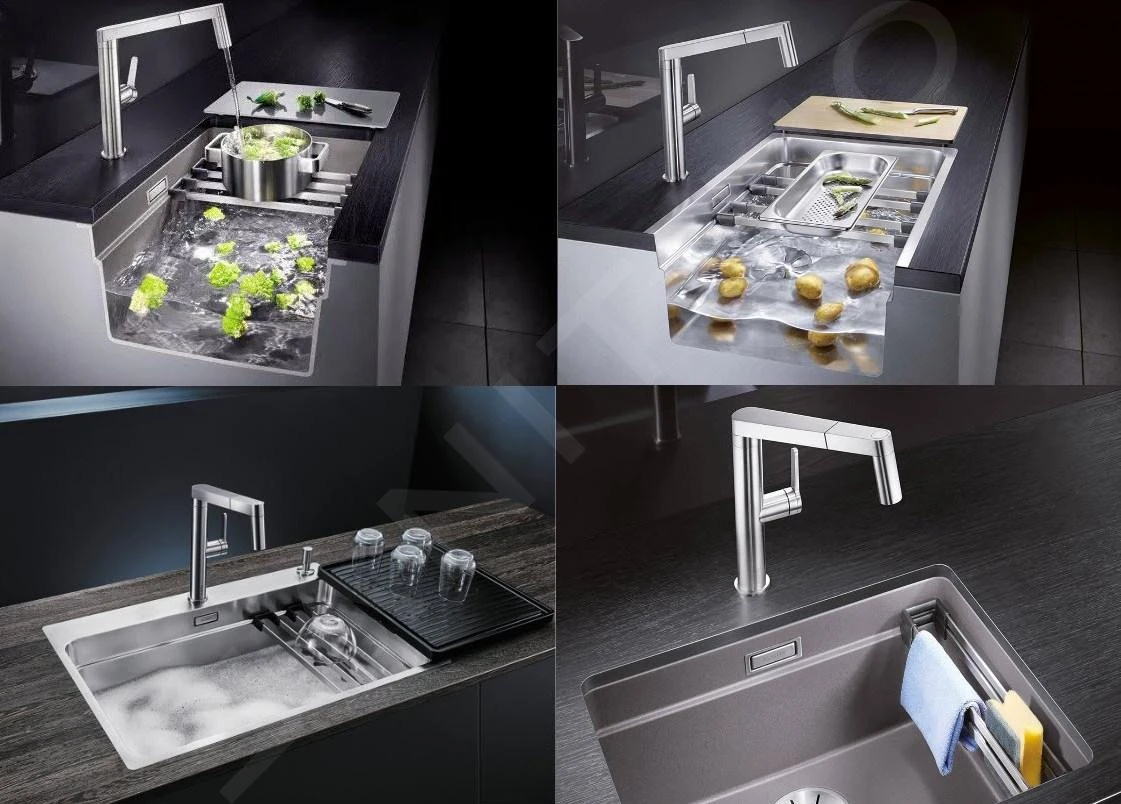 Blanco Etagon 500 - Silgranit Spoelbak, 530x460 Mm, Met Verschillende Niveaus, Tartufo 522234 - Afbeelding 3