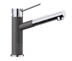 Blanco Alta S - Keukenkraan Met Uittrekbare Sproeikop, Rots Grijs /chroom 518809