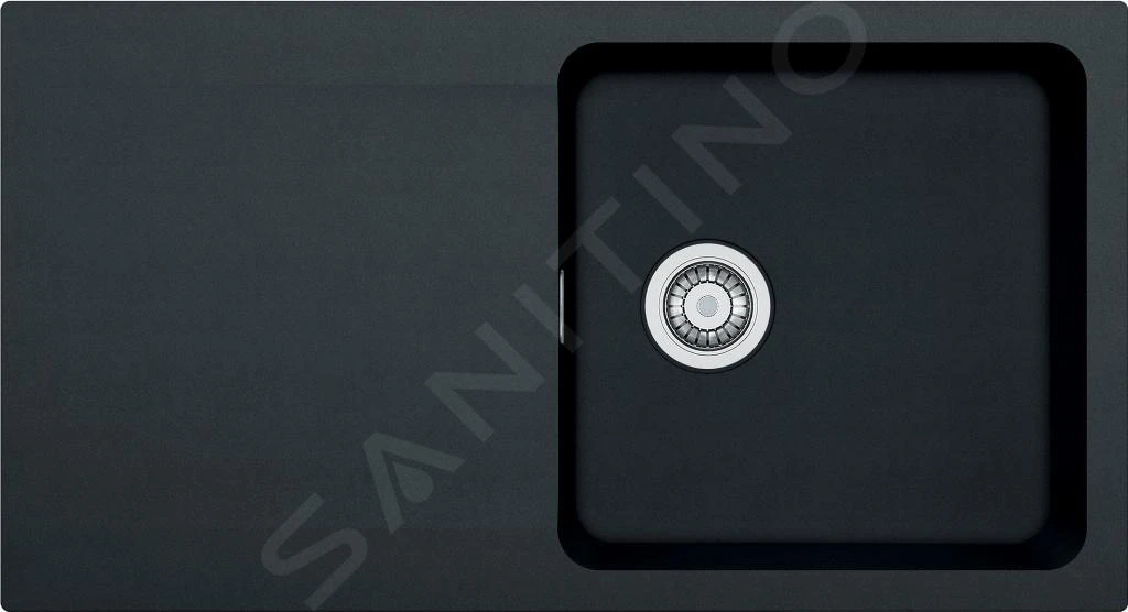 Franke Sets - Set T98, Tectonite Spoelbak OID 611 En Kraan FP 9000.031, Zwart/chroom 143.0675.701 - Afbeelding 4