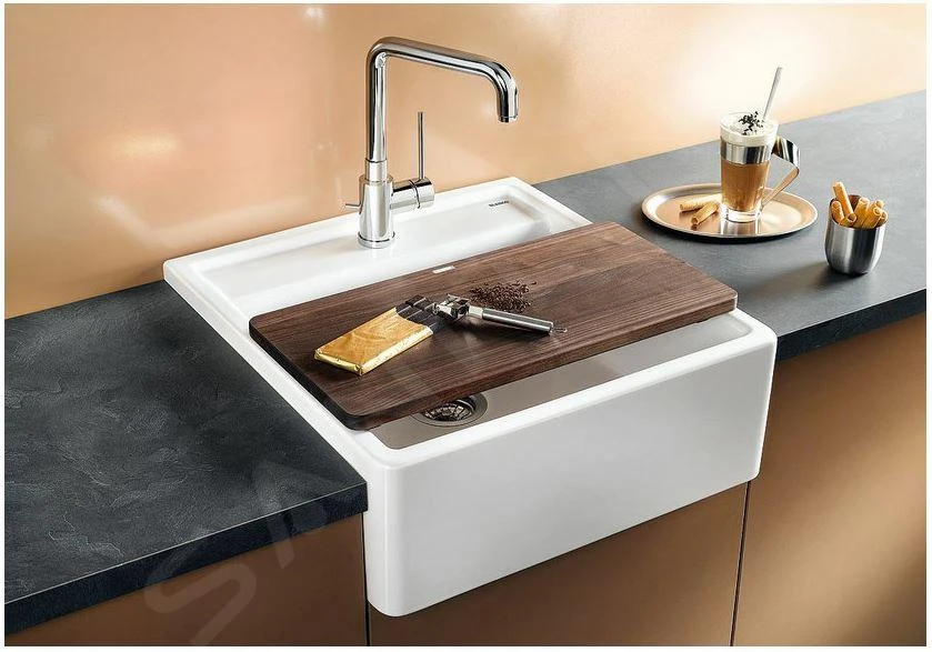 Blanco Panor 60 - Keramische Spoelbak, 600x630 Mm, Glanzend Wit 514486 - Afbeelding 3