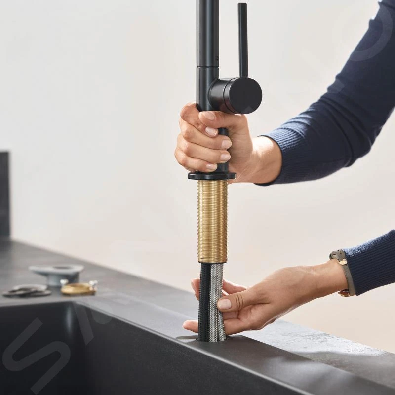 Hansgrohe M54 - Keukenkraan Talis Met Uittrekbare Sproeikop, SBox, Mat Zwart 72809670 - Afbeelding 5