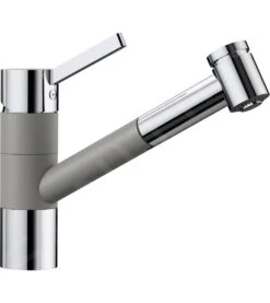 Blanco Tivo S - Keukenkraan Met Uittrekbare Handdouche, Aluminium/chroom 517611