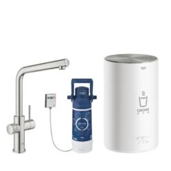Grohe Red - Duo Kokendwaterkraan Met Filterset, Boiler M, Supersteel 30327DC1