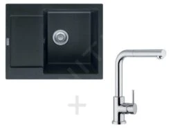 Franke Sets - Keukenset G8, Granieten Spoelbak MRG 611-62, Onyx + Kraan FN 0147, Chroom 114.0253.073