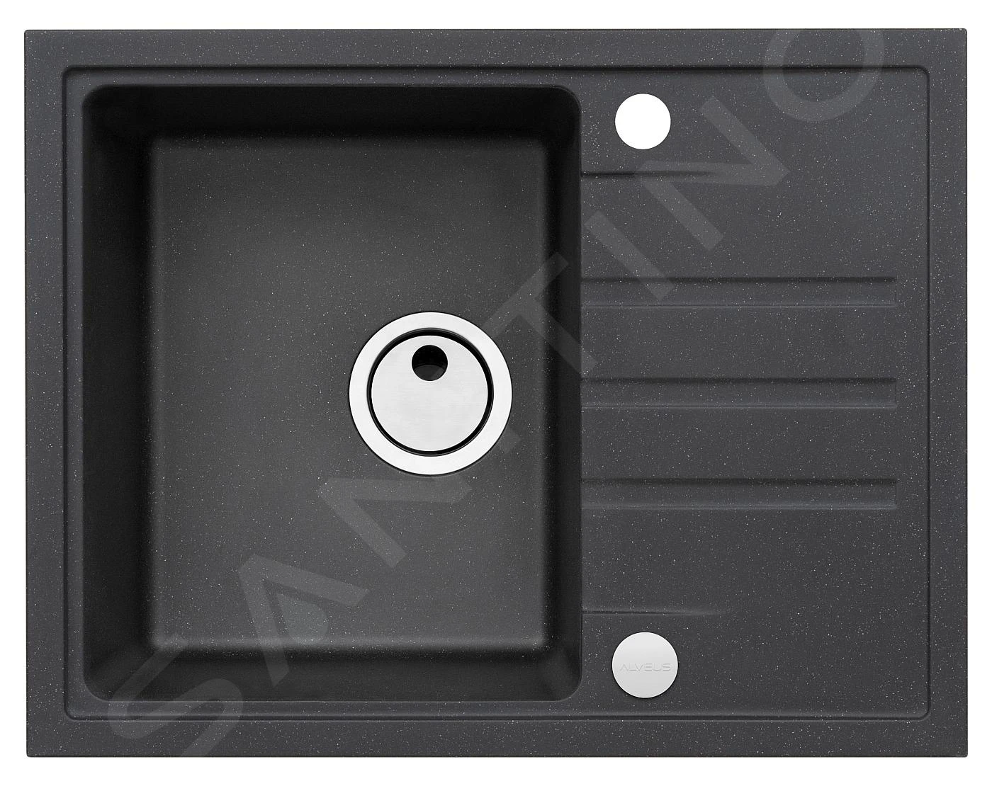 Alveus Sets - Set Spoelbak Intermezzo 30 En Keukenkraan Nina, Carbon SETA002 - Afbeelding 3