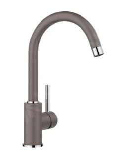 Blanco Mida - Keukenkraan, Grijs/chroom 526965