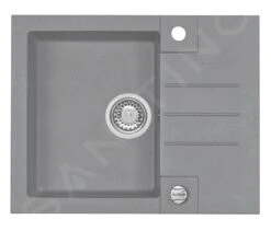 Alveus Rock - Granieten Spoelbak 595x475 Mm, Met Draaiknopbediening, Concrete 1122741