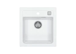 Alveus Atrox - Granieten Spoelbak 470x500 Mm, Met Draaiknopbediening, Arctic 1131986