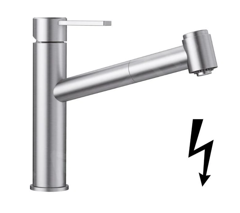 Blanco Ambis S - Keukenkraan Met Uittrekbare Sproeikop, Geborsteld Rvs 525124