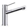 Blanco Alta S - Keukenkraan Met Uittrekbare Sproeikop, Neerklapbaar Onder Raam, Chroom 518413