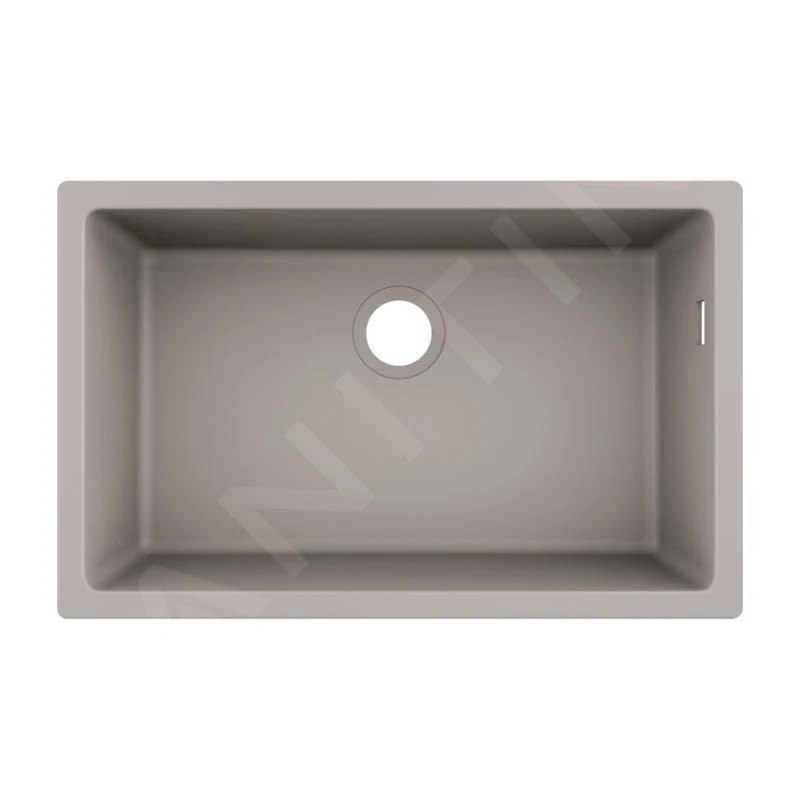 Hansgrohe Spoelbakken - Onderbouwspoelbak Graniet S510-U660, Betongrijs 43432380