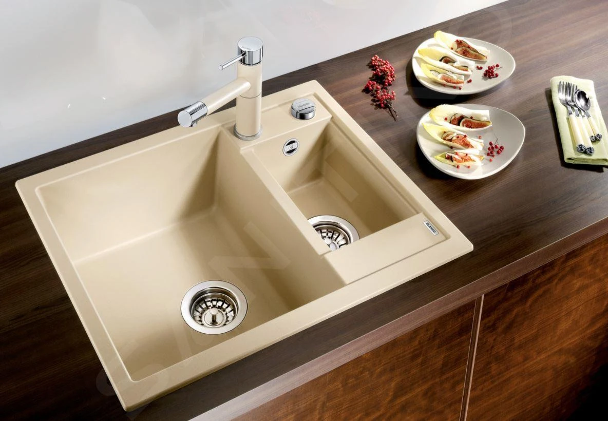 Blanco Metra 6 - Silgranit Spoelbak, 615x500 Mm, Met Draaiknopbediening, Zwart 525922 - Afbeelding 4