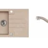 Alveus Sets - Set Spoelbak Rock 130 En Keukenkraan Nina, Beige SETA055