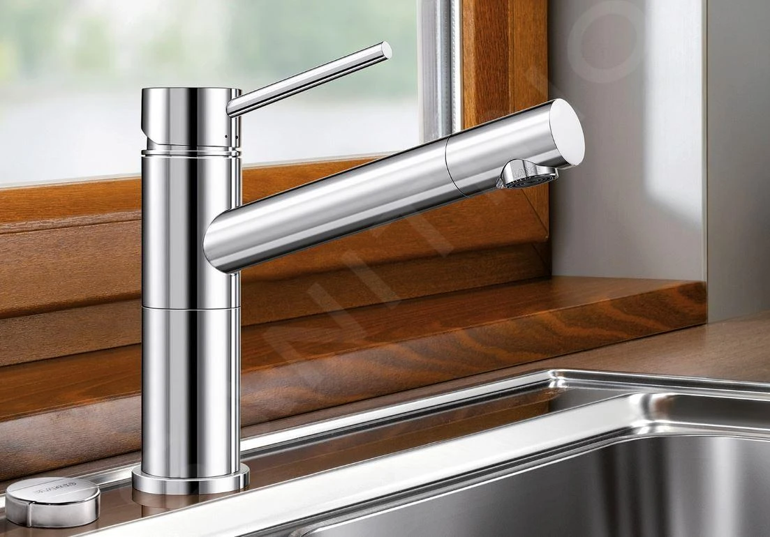 Blanco Alta - Keukenkraan, Neerklapbaar Onder Raam, Chroom 518412 - Afbeelding 3