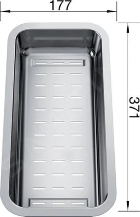 Blanco Accessoires - Inzetbakje Voor Dalago Spoelbak, Rvs 226189 - Afbeelding 2